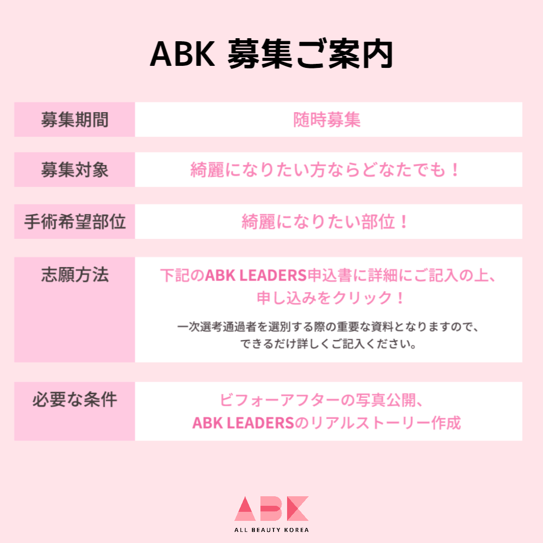 ABK 募集ご案内